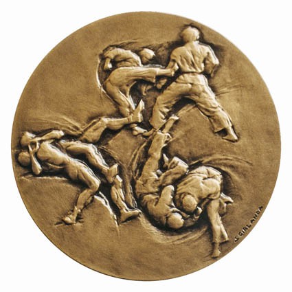 Medaglia di Silvia Girlanda per i 100 anni della FIJLKAM (2002)