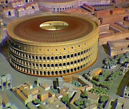 Il Colosseo coperto dal velario